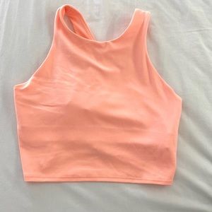Athleta Conscious Crop Small Bright Peach Like New!